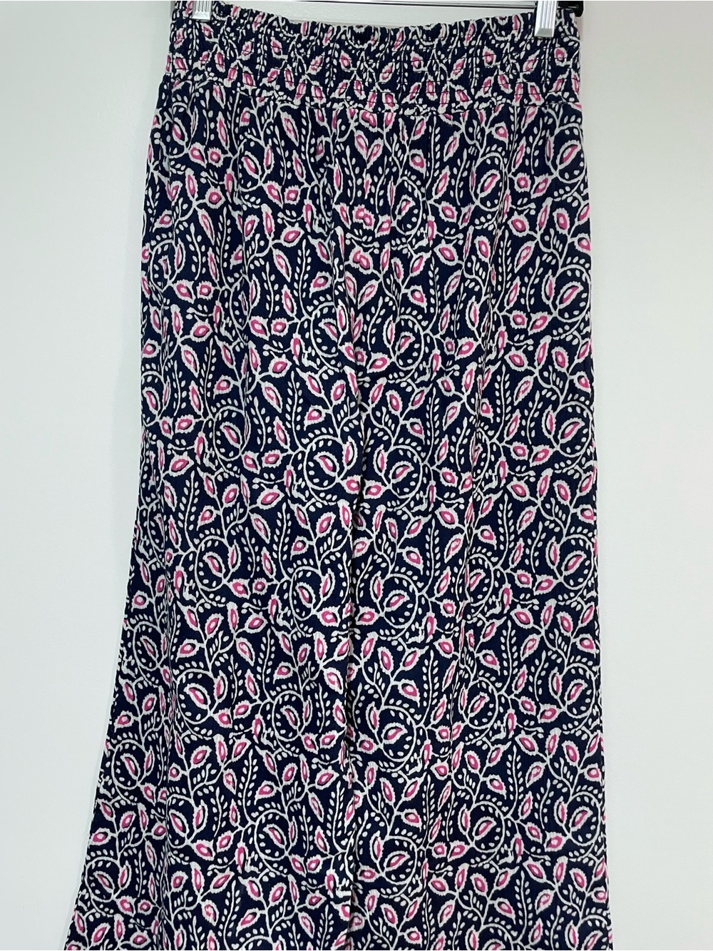 Sundance Zola Wide Leg Pants Women’s S Blue Paisley Cotton Gauze Boho - Picture 8 of 16